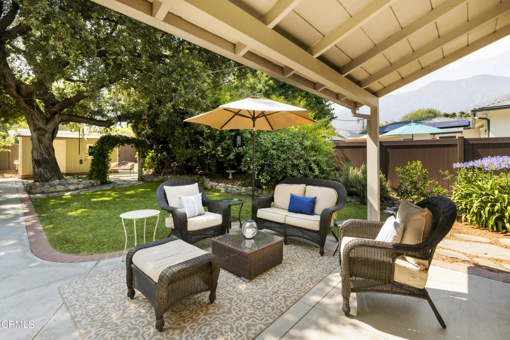 1873 North Harding Avenue Altadena, CA 91001 - Photo 38 of 55 a view of a patio with couches table and chairs
