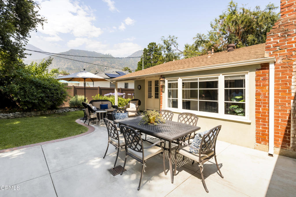 1873 North Harding Avenue Altadena, CA 91001 - Photo 40 of 55 a view of a patio with a table and chairs