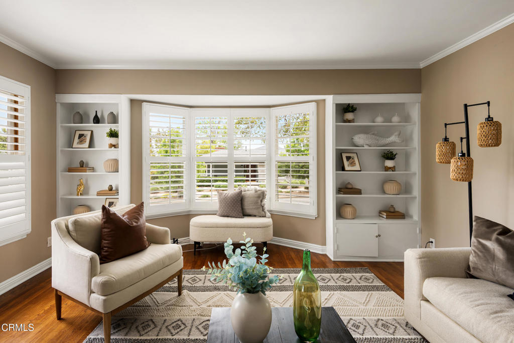 1873 North Harding Avenue Altadena, CA 91001 - Photo 10 of 55 a living room with furniture and a floor to ceiling window