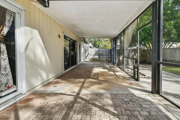 a view of a porch