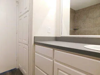 a close view of cabinet