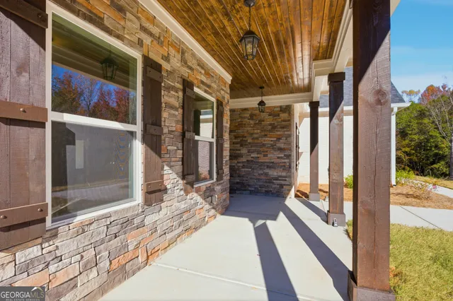 a view of a house with a balcony