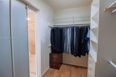 a view of walk in closet