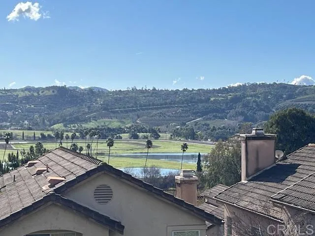 a view of a terrace with a lake view