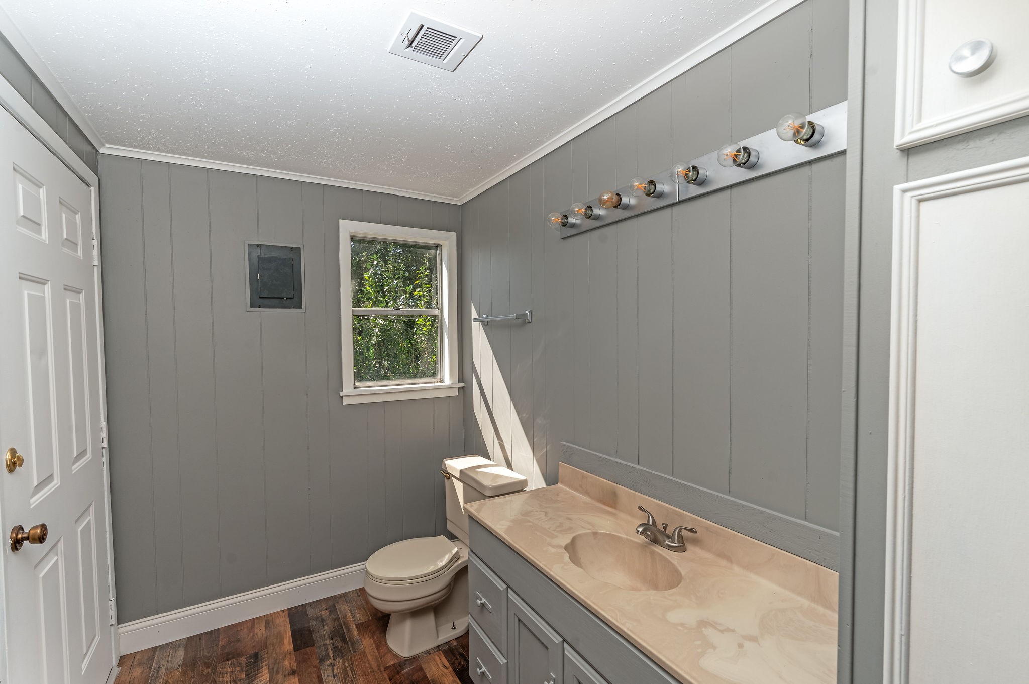 25371 Kickapoo Road Hockley, TX 77447 - Photo 31 of 46 a bathroom with a granite countertop sink toilet and shower