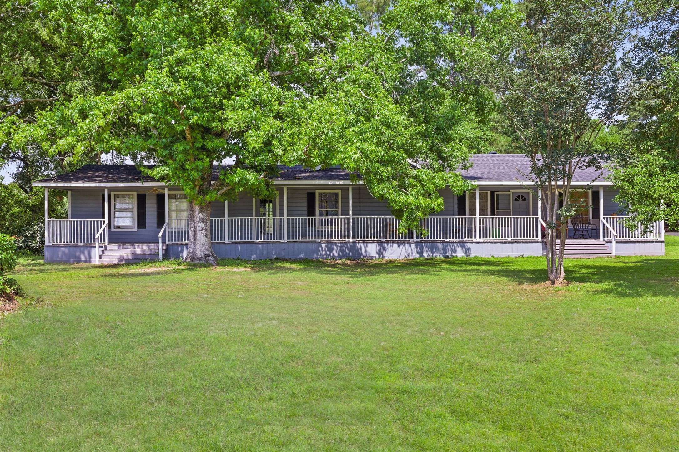 25371 Kickapoo Road Hockley, TX 77447 - Photo 46 of 46 a front view of house with yard and outdoor seating