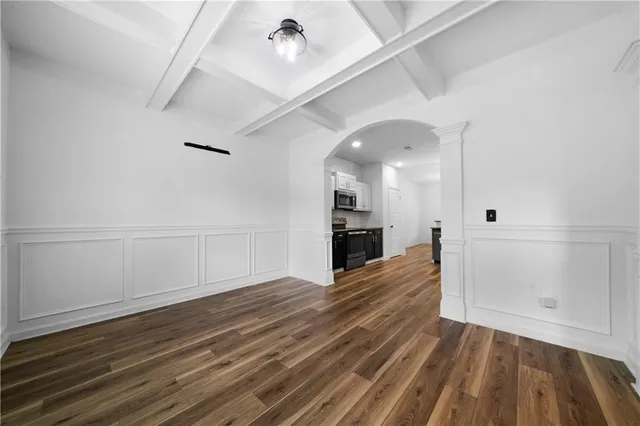 a view of kitchen and utility room