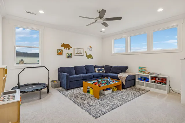 an aerial view of residential house with outdoor space and swimming pool