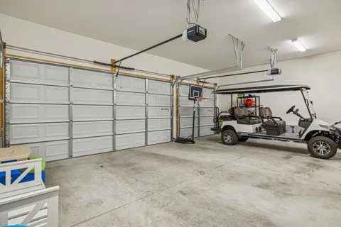 a view of a lake with houses in the back