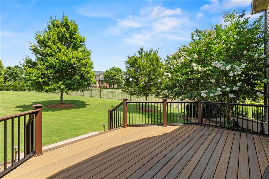 2602 Alcovy Club Drive Dacula, GA 30019 - Photo 37 of 44 a view of balcony with deck and garden