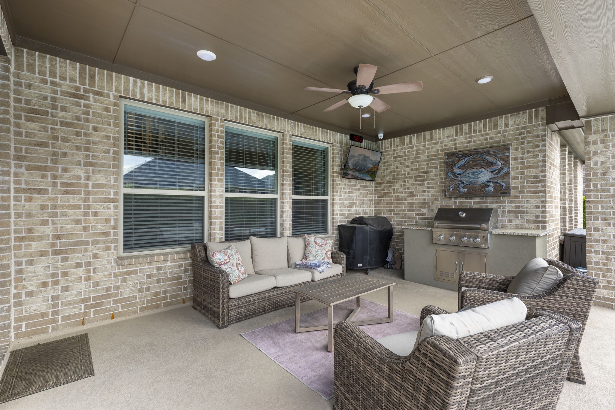 1030 Bat Hawk Court Conroe, TX 77385 - Photo 44 of 47 a living room with furniture and a large window