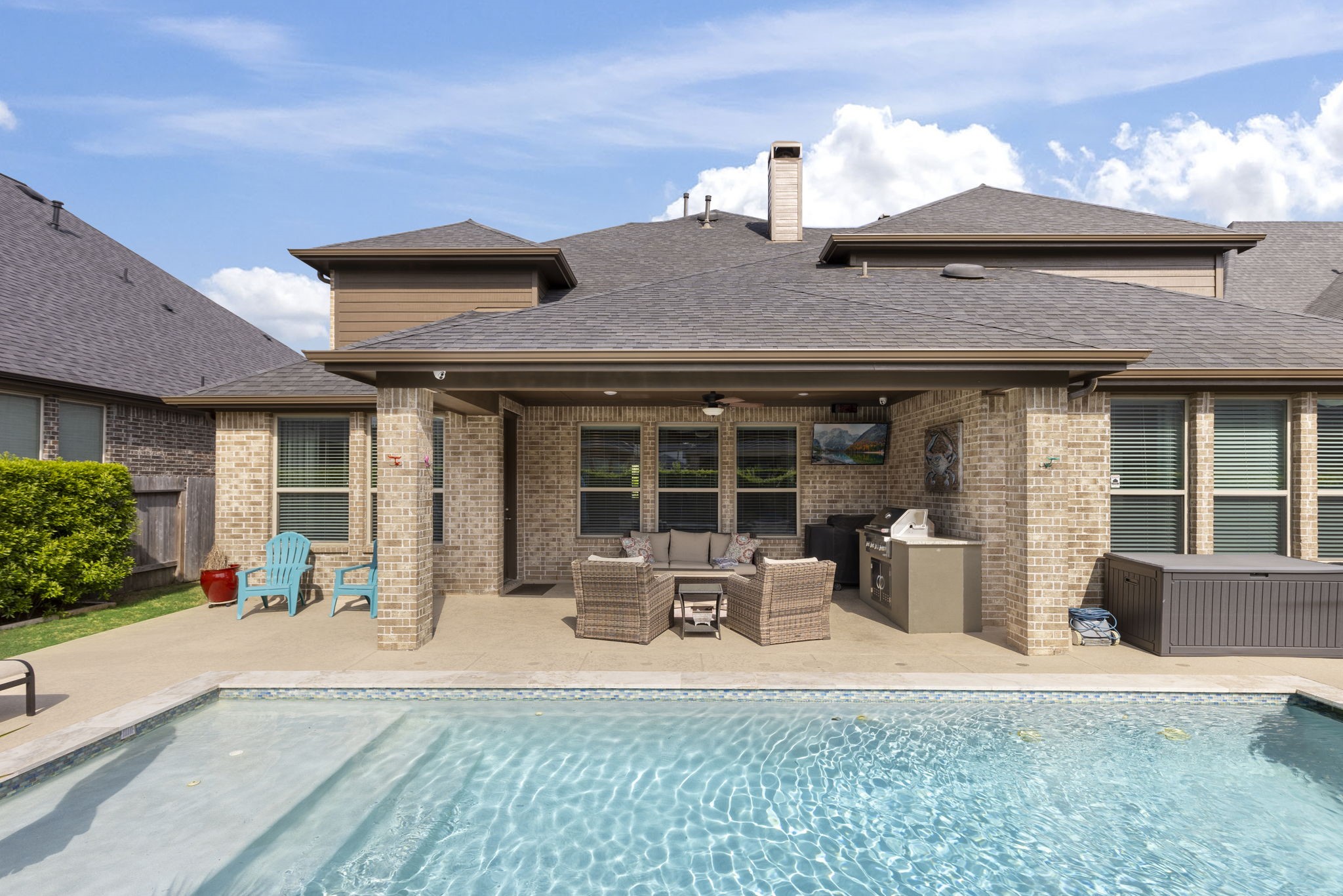 1030 Bat Hawk Court Conroe, TX 77385 - Photo 46 of 47 a view of a house with a patio