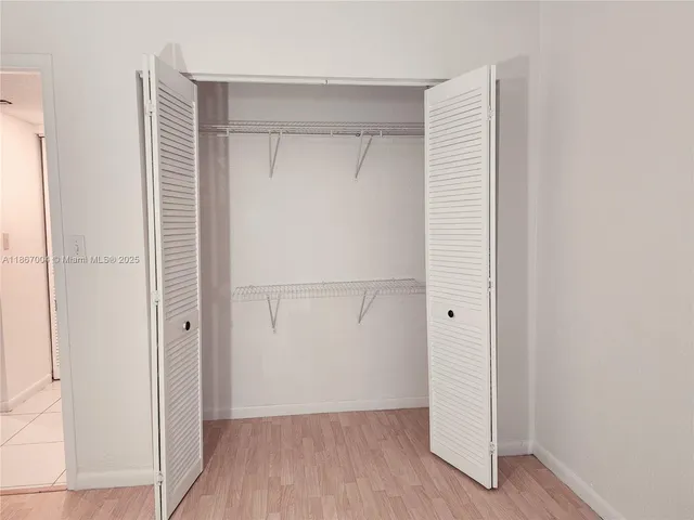 a view of closet area