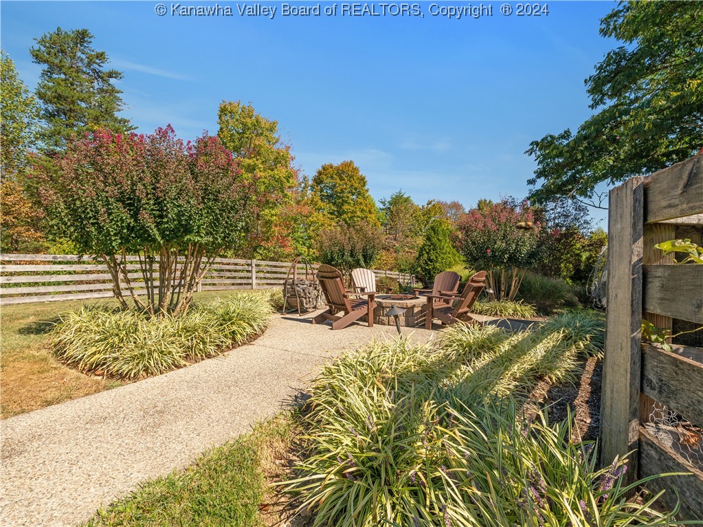 4772 Fisher Ridge Road Liberty, WV 25124 - Photo 38 of 49 Firepit overlooking the beautiful koi pond.