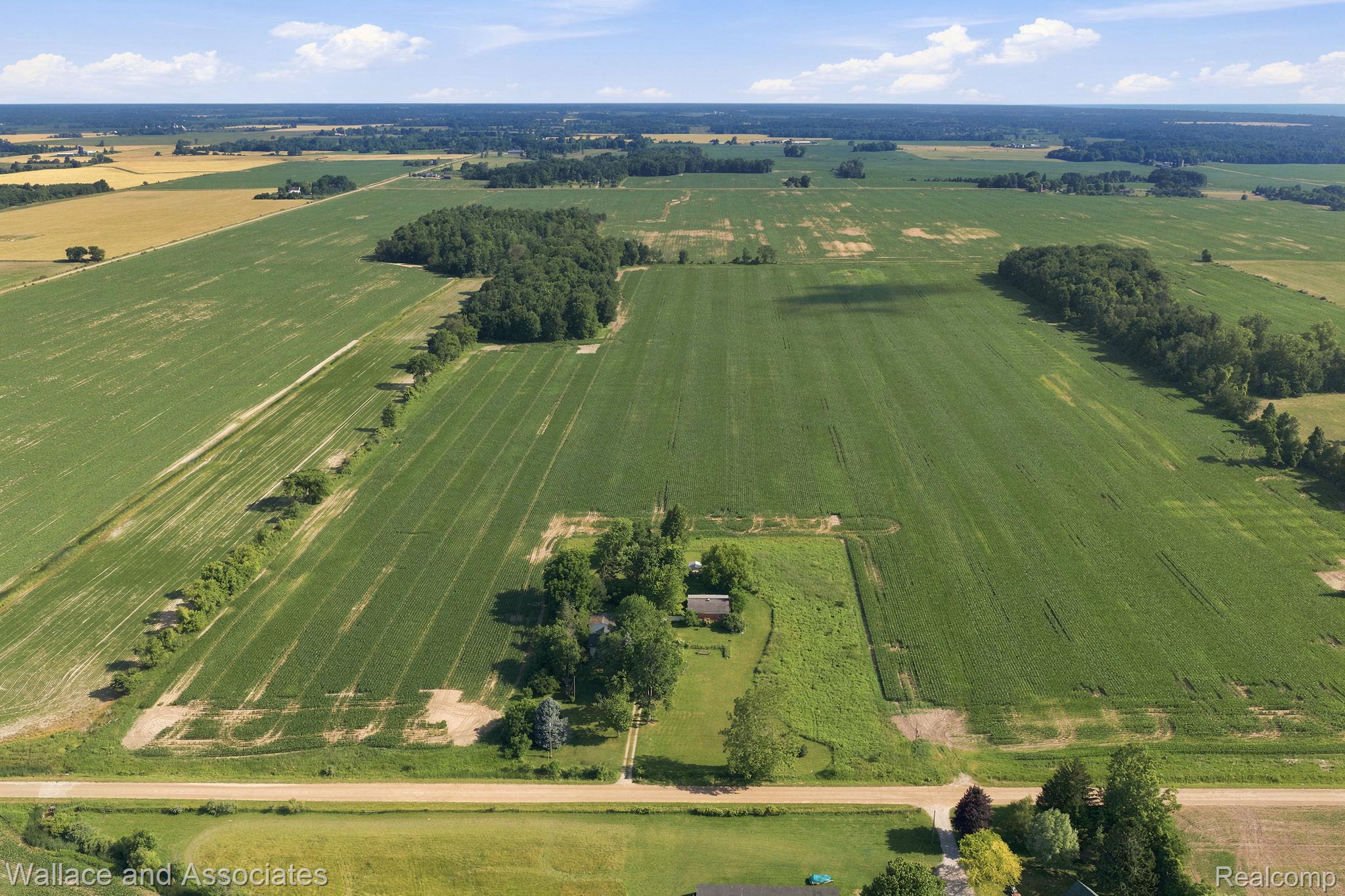 5949 Roach Road Croswell, MI 48422 - Photo 5 of 48 Expansive rural property featuring multiple cultivated fields and scattered wooded areas