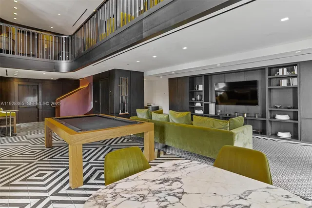 a view of balcony with a potted plant