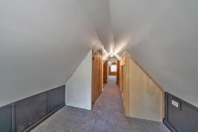 a brick building with a large windows