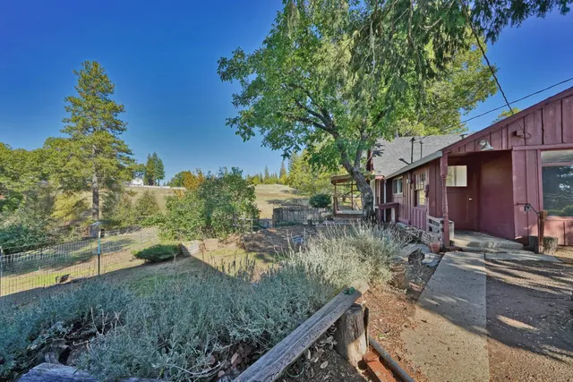 a view of a wooden deck