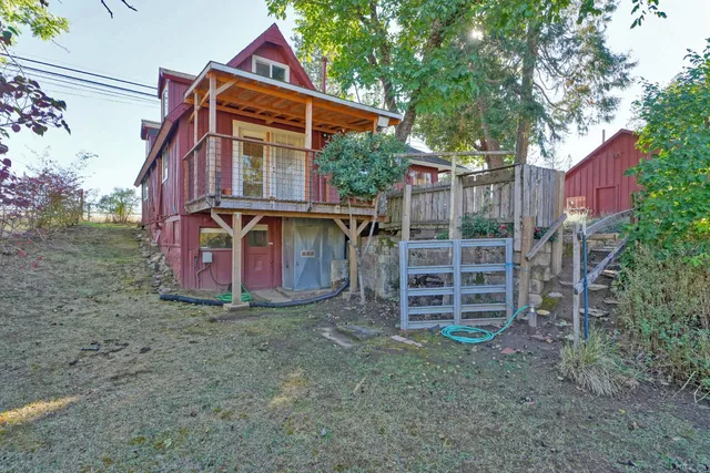 a view of park with trees