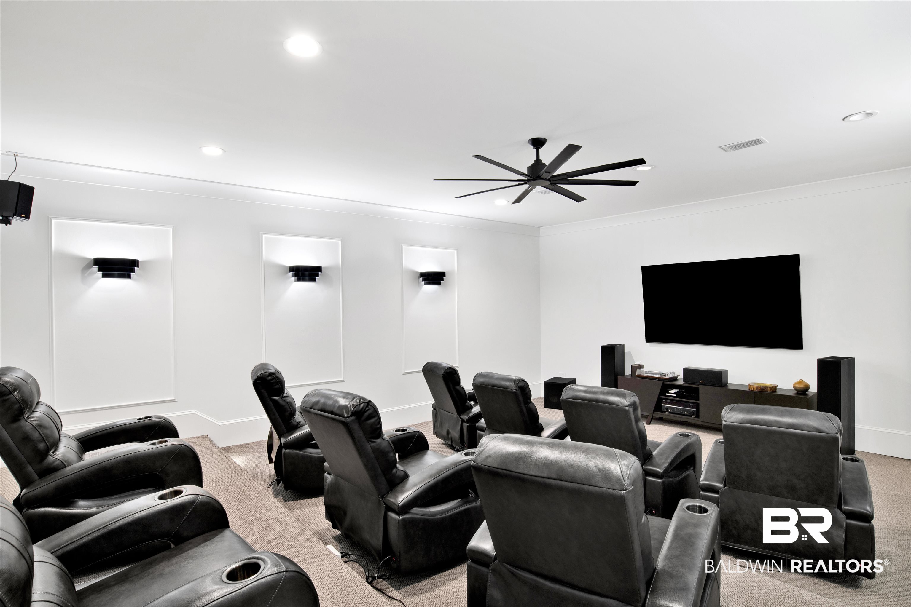 31320 River Road Orange Beach, AL 36561 - Photo 48 of 92 19' x 22.5'. 9 Recliners-each with a cup holder