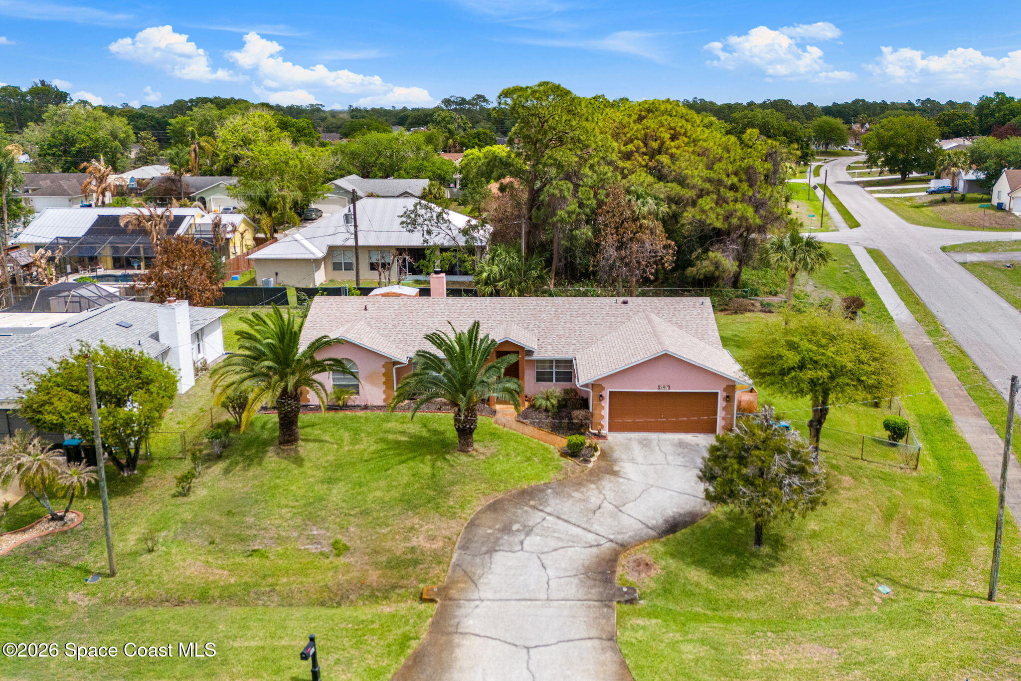 597 Balcom Terrace Southeast Palm Bay, FL 32909 - Photo 40 of 47 Aerial Views