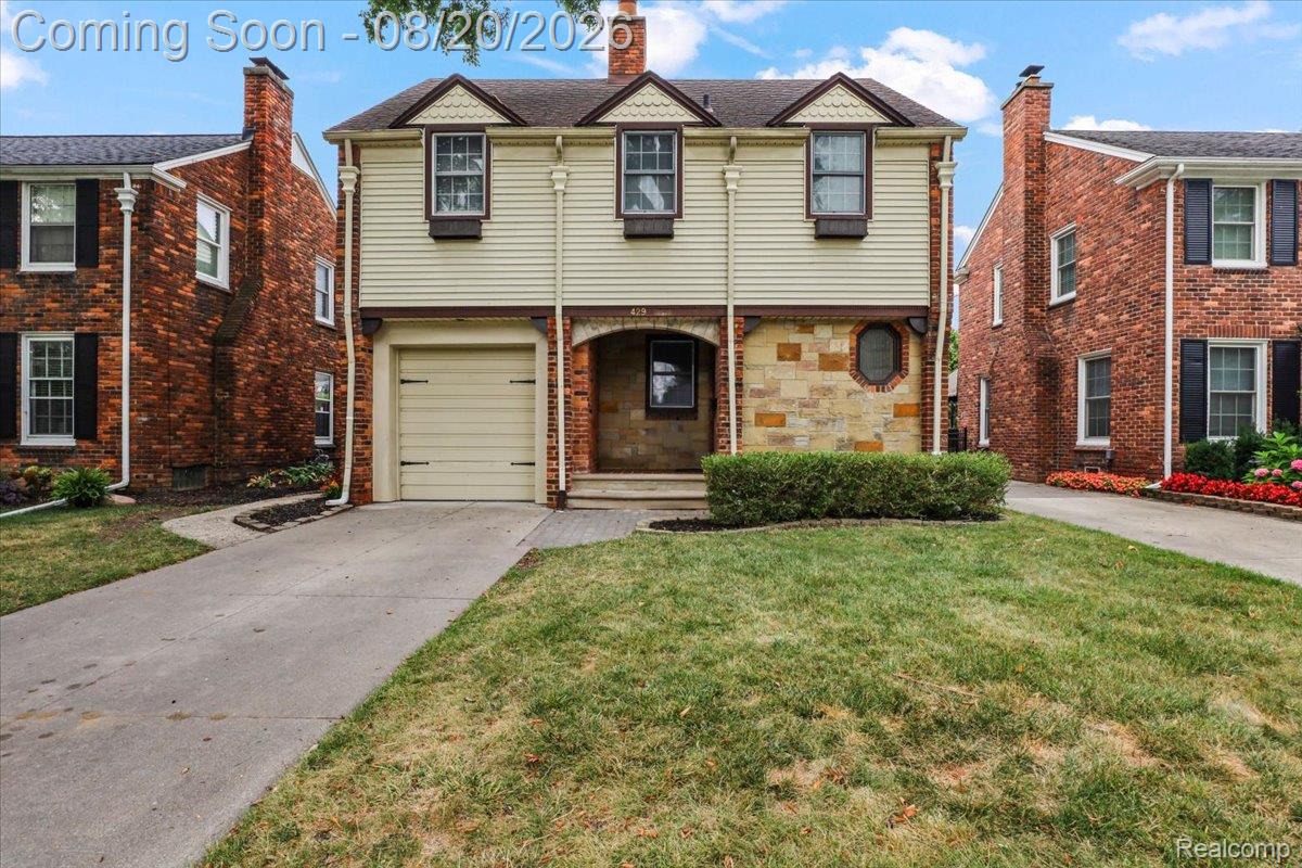 429 Moran Road Grosse Pointe, MI 48236 - Photo 1 of 36 Two-story facade featuring siding and stone accents