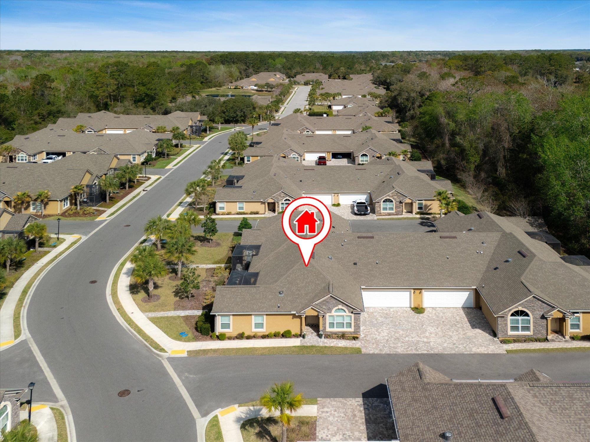 82 Timoga Trail St. Augustine, FL 32084 - Photo 43 of 62 an aerial view of a house with a garden