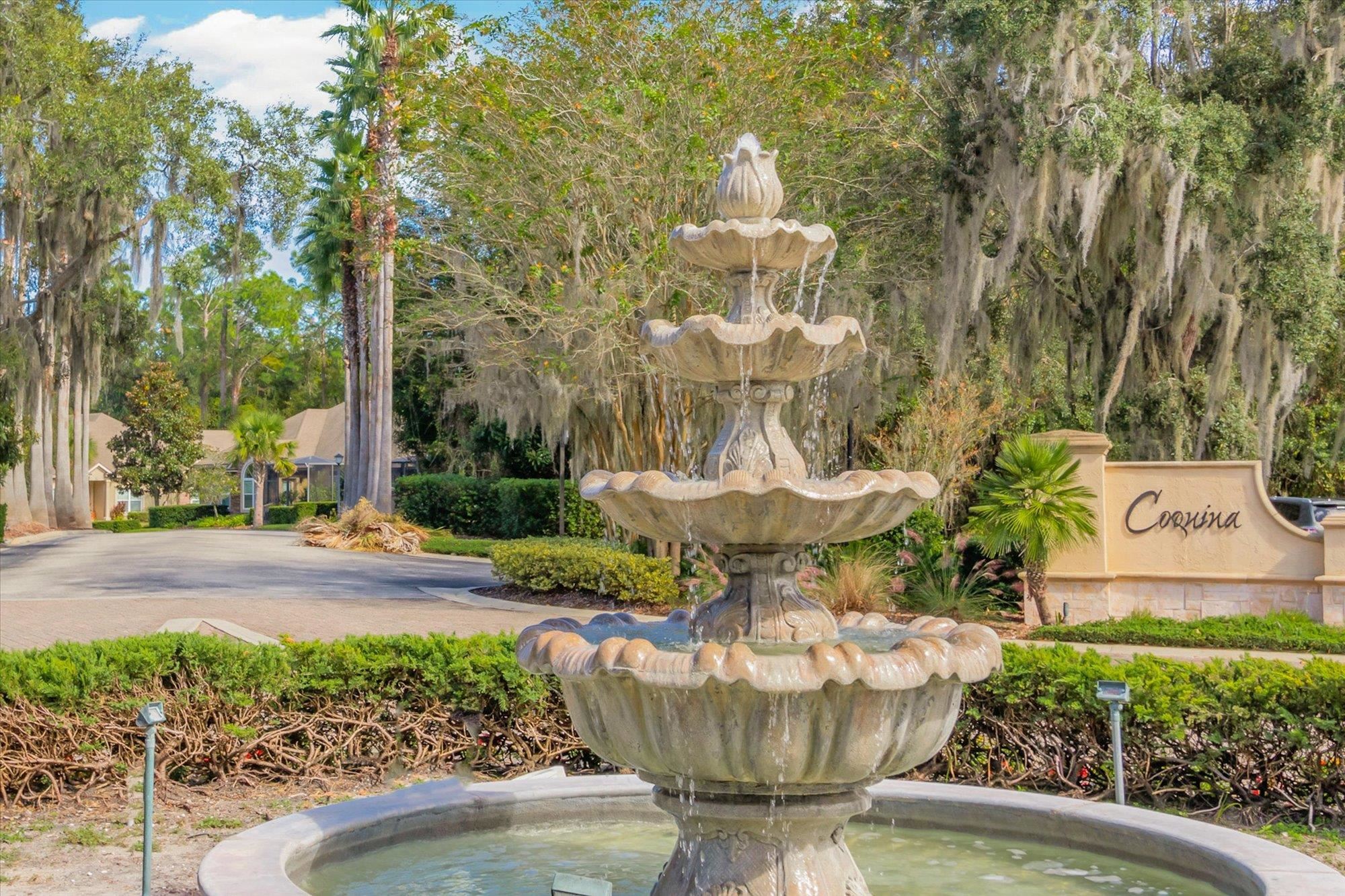 82 Timoga Trail St. Augustine, FL 32084 - Photo 60 of 62 a view of fountain in a garden
