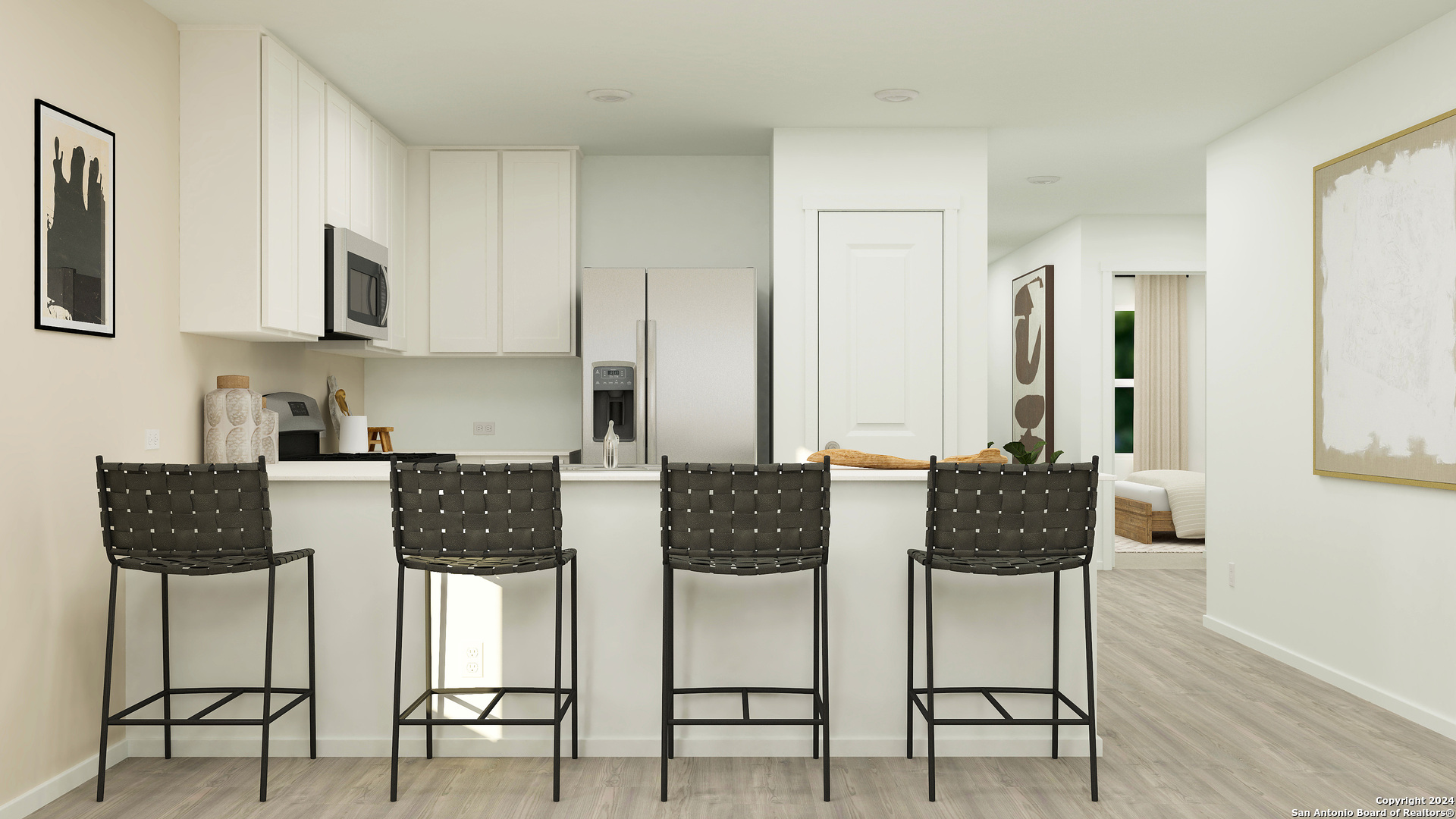 176 Bronco Ridge Pleasanton, TX 78064 - Photo 15 of 24 a view of kitchen and dining area with furniture