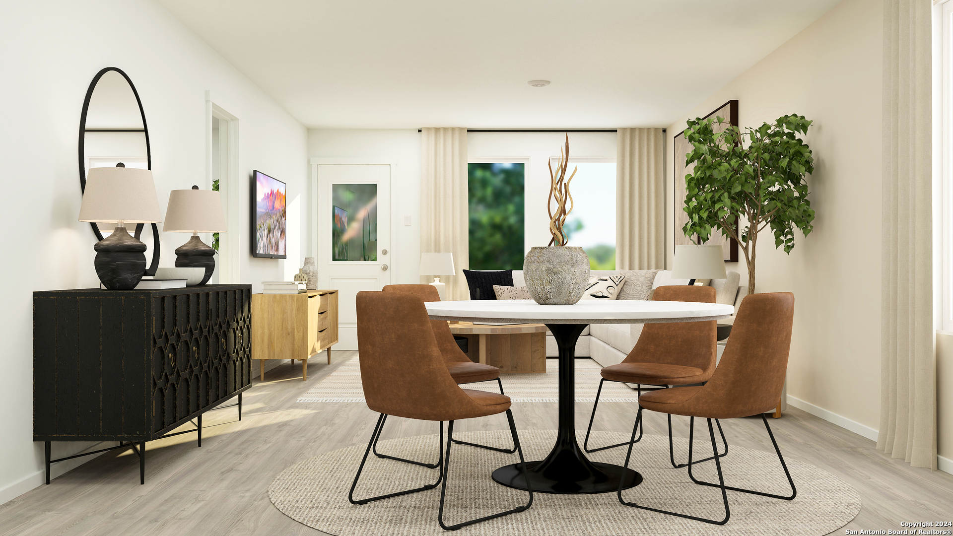 176 Bronco Ridge Pleasanton, TX 78064 - Photo 9 of 24 a view of a dining room with furniture window and outside view