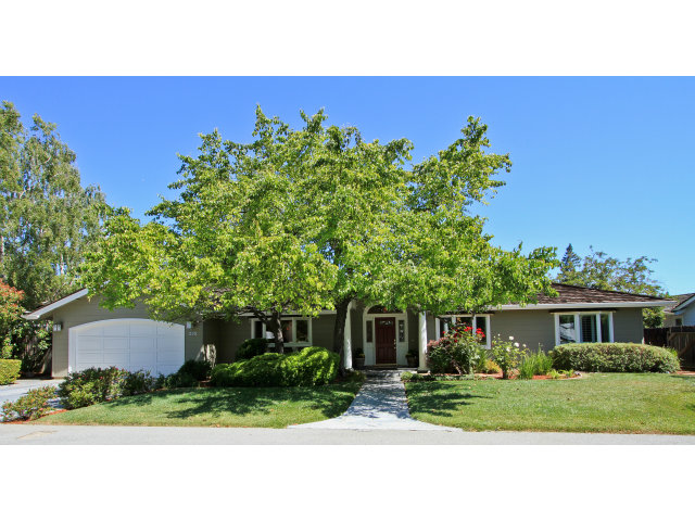 205 Galli Drive Los Altos, CA 94022 - Photo 1 of 20 a front view of a house with a yard