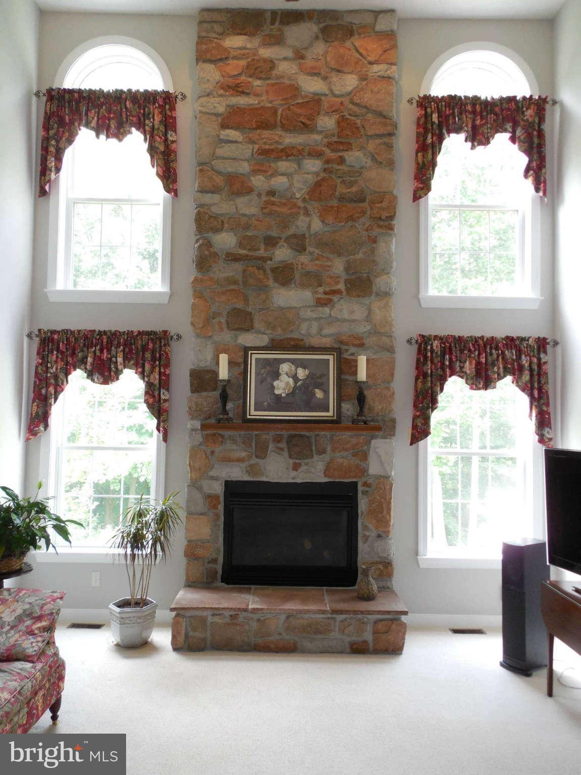 503 Copeland Road Fallston, MD 21047 - Photo 5 of 30 Two Story Stone Fireplace