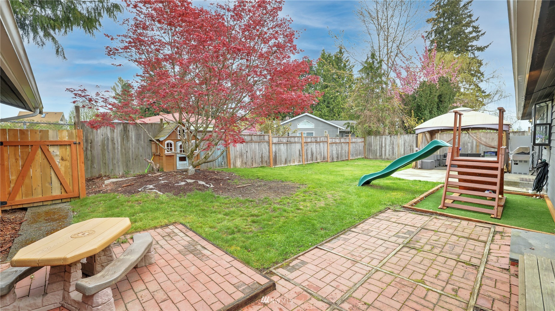 123 234th Street Southwest Bothell, WA 98021 - Photo 33 of 38 a view of backyard with a slide