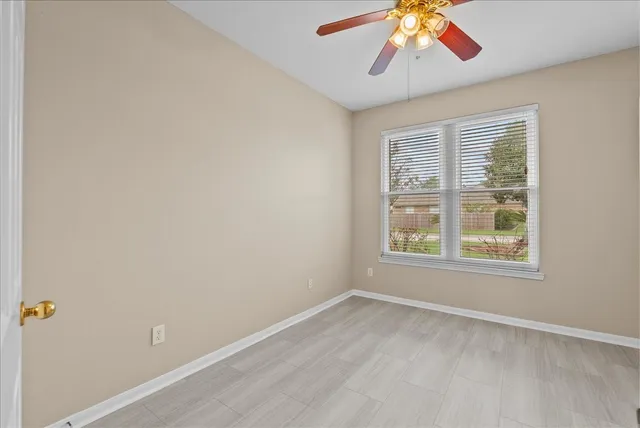 a view of room with cabinets