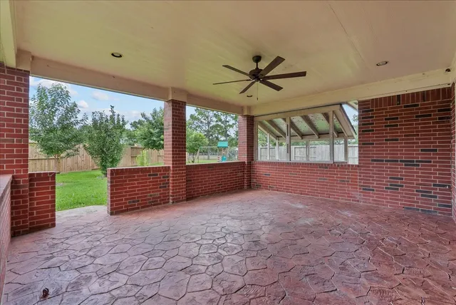 a view of a lake with a city