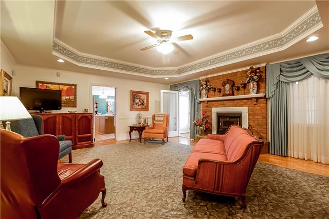 613 Cooks Hill Road Mount Juliet, TN 37122 - Photo 14 of 20 Huge Family Room w/Fireplace, Trey Ceiling, Hardwood