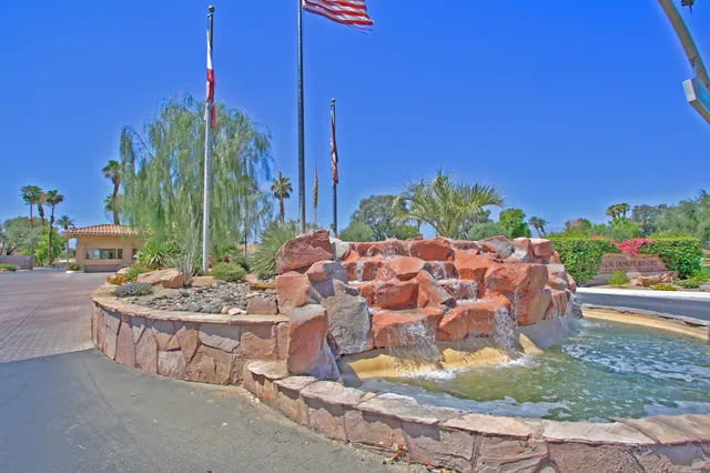 a view of an outdoor space with seating area