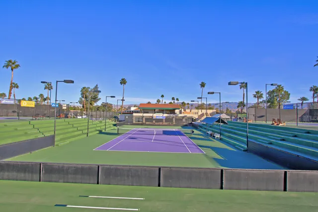 a view of a tennis court