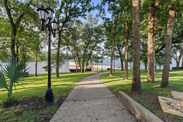 a huge green field with lots of trees