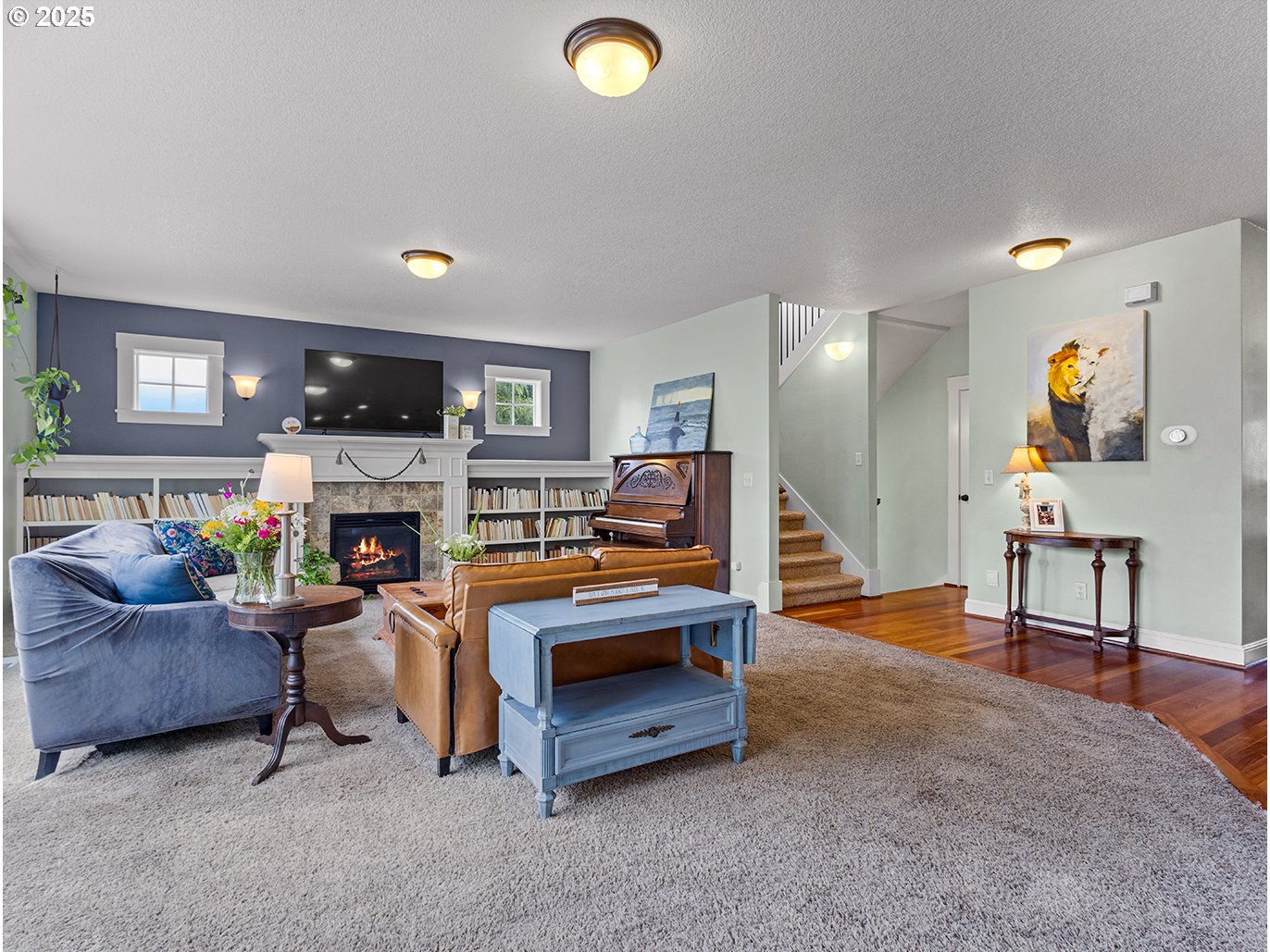 179 Southeast 46th Drive Gresham, OR 97080 - Photo 14 of 39 a living room with furniture and a fireplace