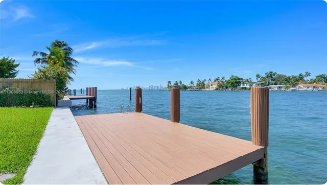 a terrace with a garden