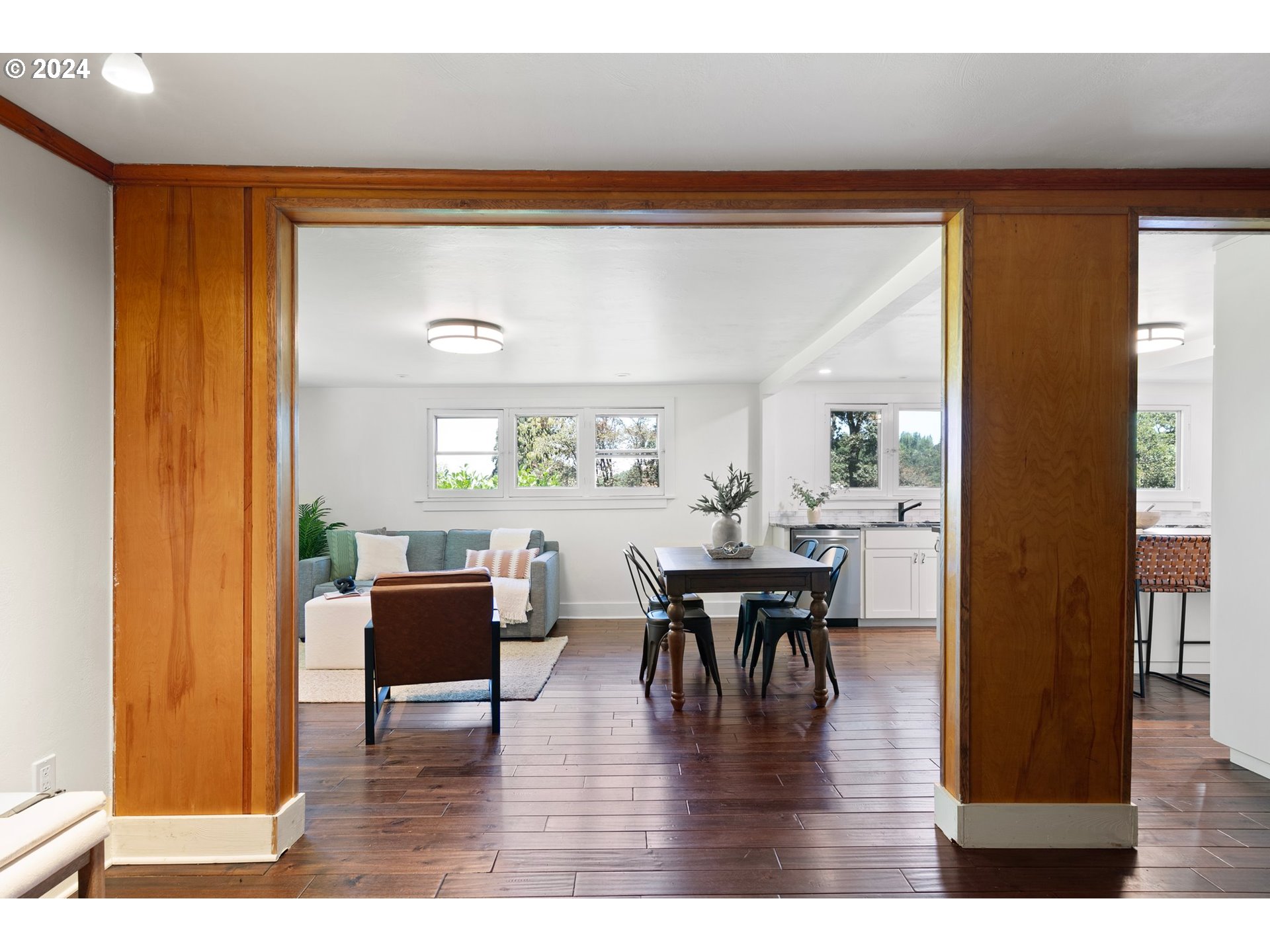 2919 Jefferson Street Eugene, OR 97405 - Photo 7 of 38 a view of a dining room with furniture and wooden floor