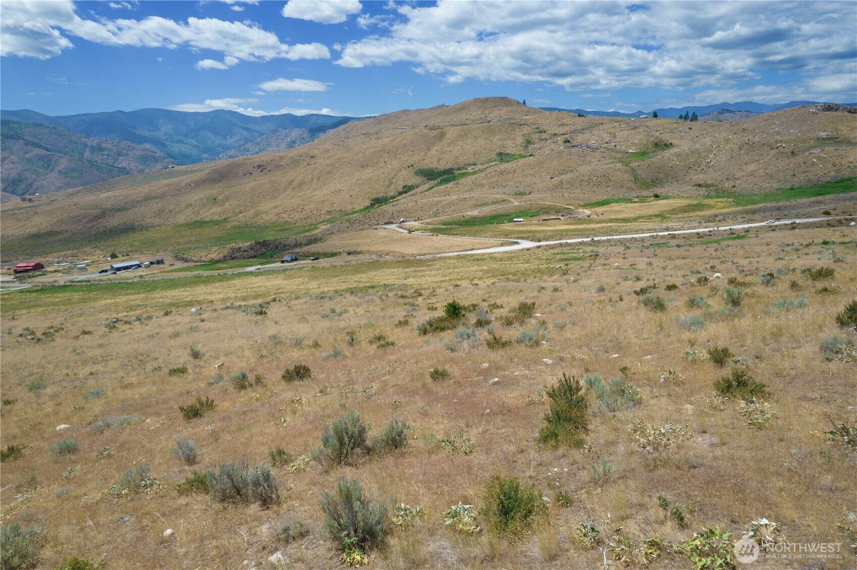 0 Bill Shaw Road Pateros, WA 98846 - Photo 14 of 32 a view of a dry field with mountains in the background