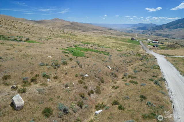 a view of an outdoor space and a mountain view