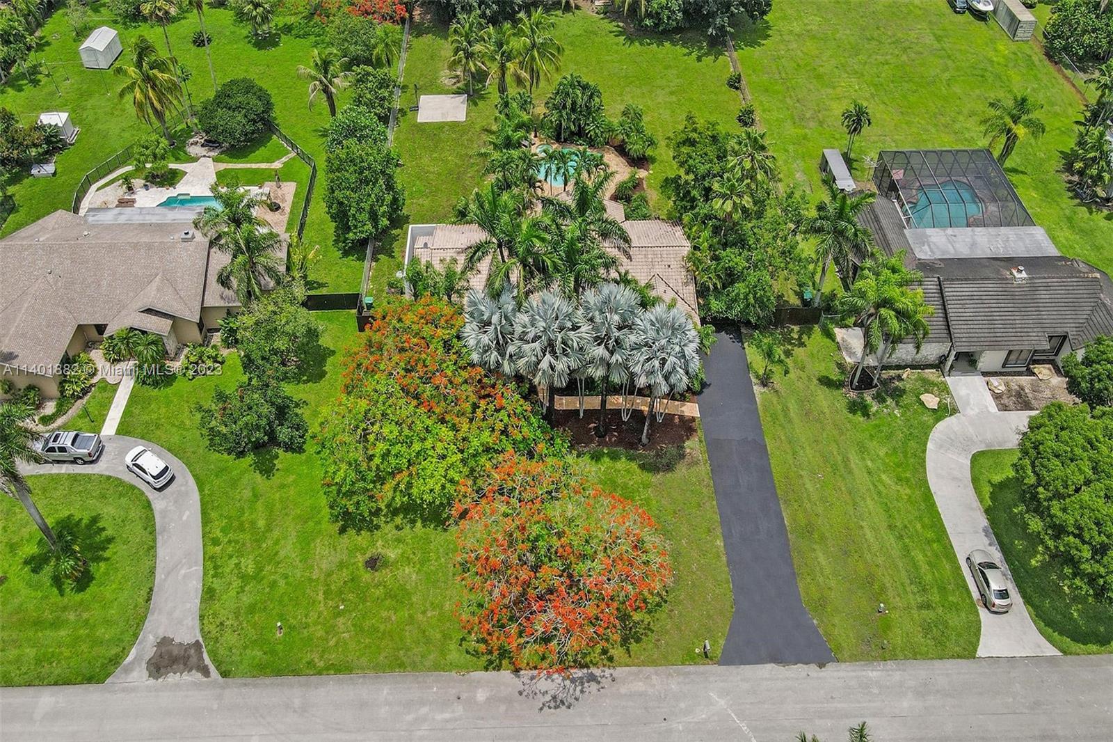 15971 Southwest 252nd Street Homestead, FL 33031 - Photo 73 of 92 an aerial view of a garden with plants