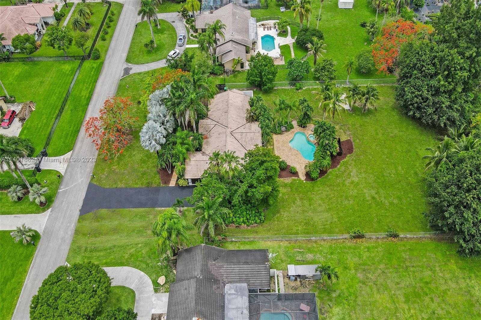 15971 Southwest 252nd Street Homestead, FL 33031 - Photo 75 of 92 an aerial view of a house with a yard