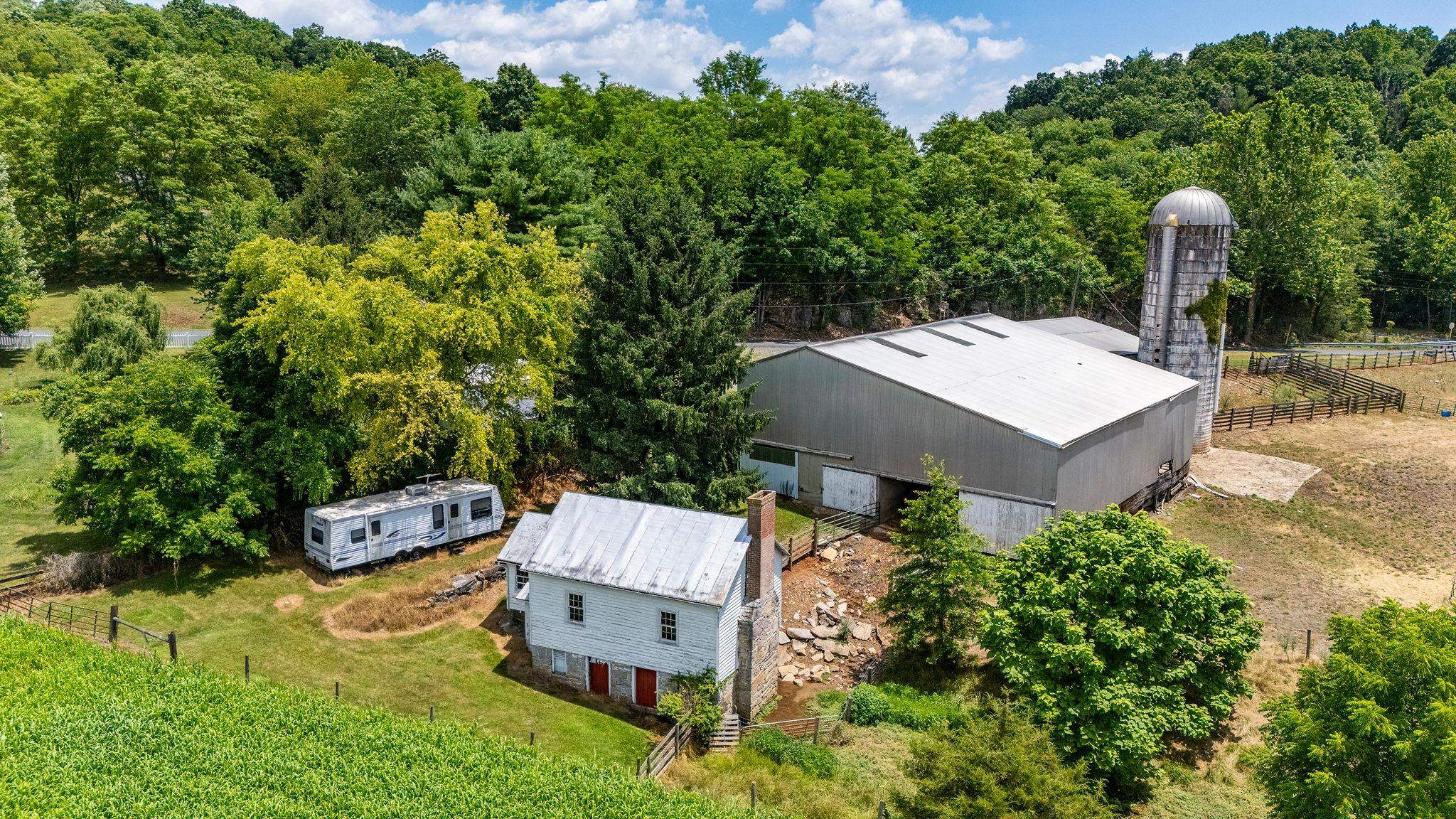 1748 Moffett Branch Road Churchville, VA 24421 - Photo 11 of 53 an aerial view of a house with garden space and sitting space