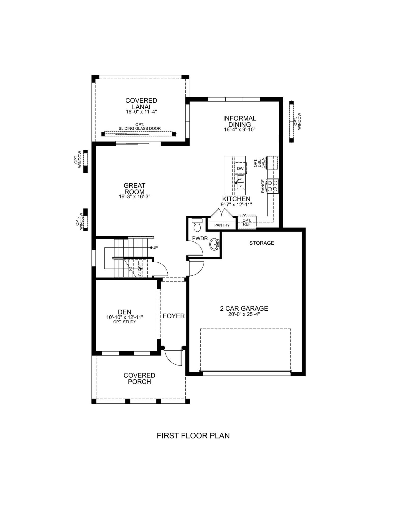 894 Ember Ridge Run Wellington, FL 33470 - Photo 15 of 16 Main Level Floor Plan