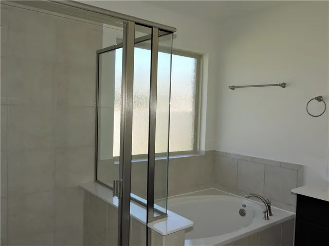 a view of a park with slide