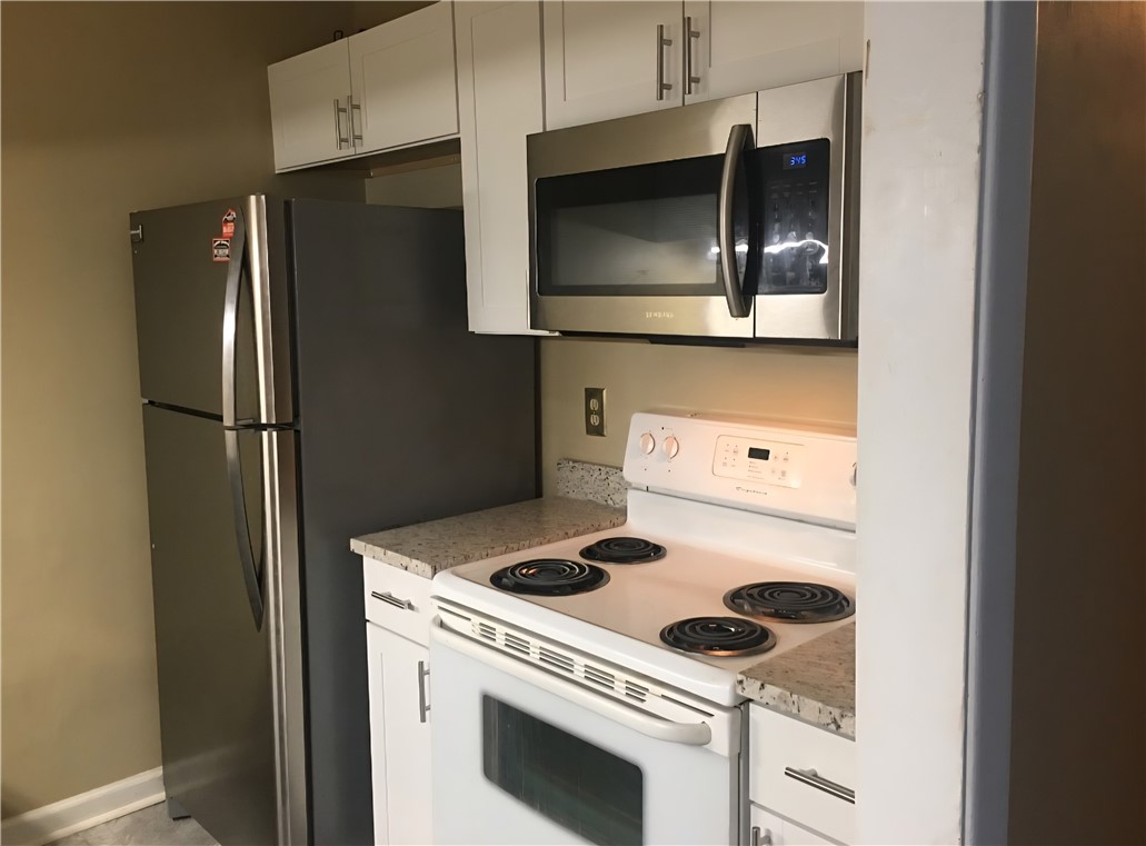 220 Elm Street, Unit 423 Clemson, SC 29631 - Photo 6 of 14 This modern kitchen features essential appliances and stylish granite counters.